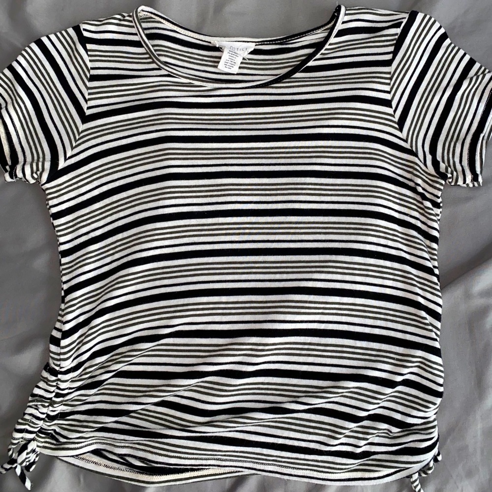 Striped T-shirt green and black